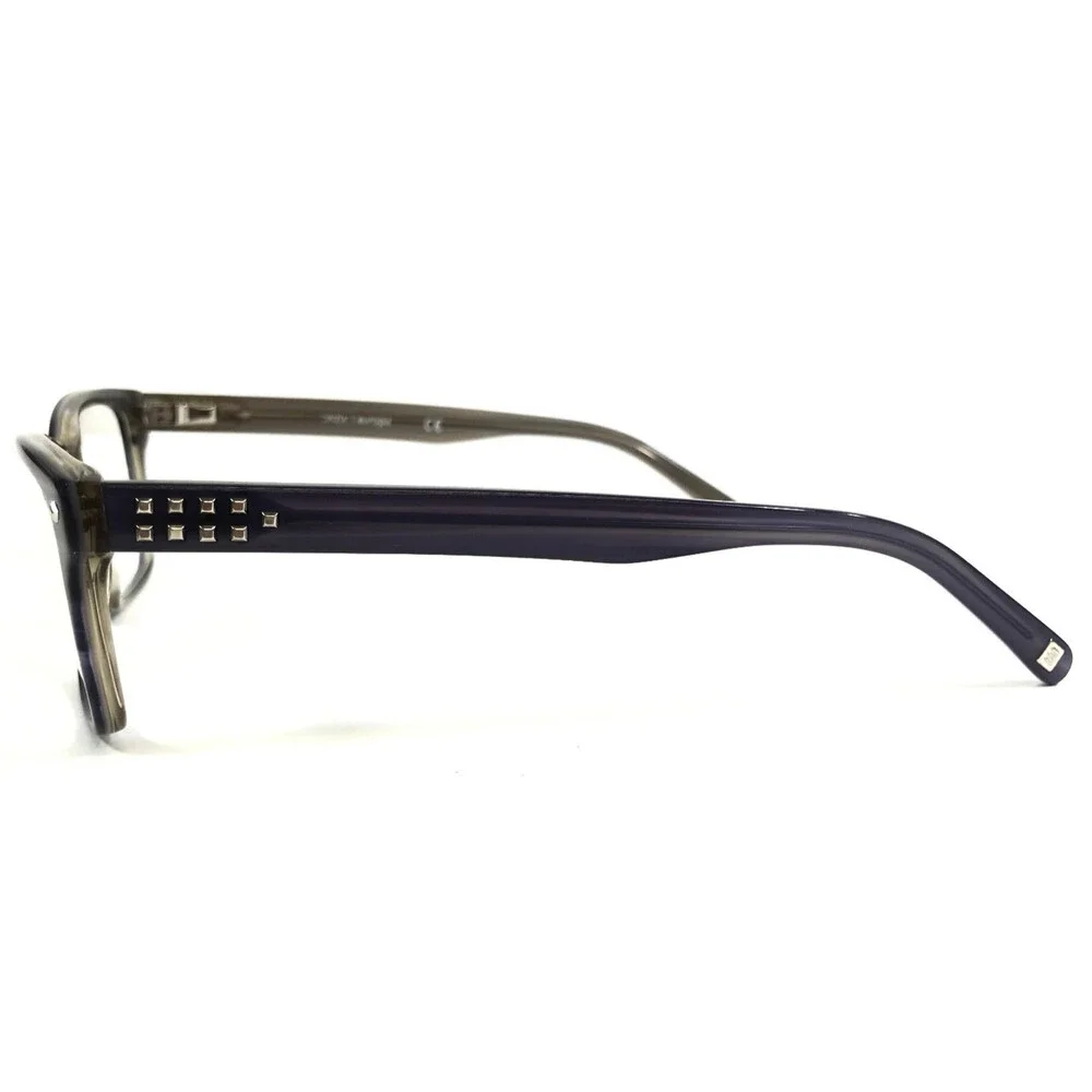 Cinzia Eyeglasses Frames CIN-5035 C1 Purple Gray Rectangle Full Rim 52-17-140